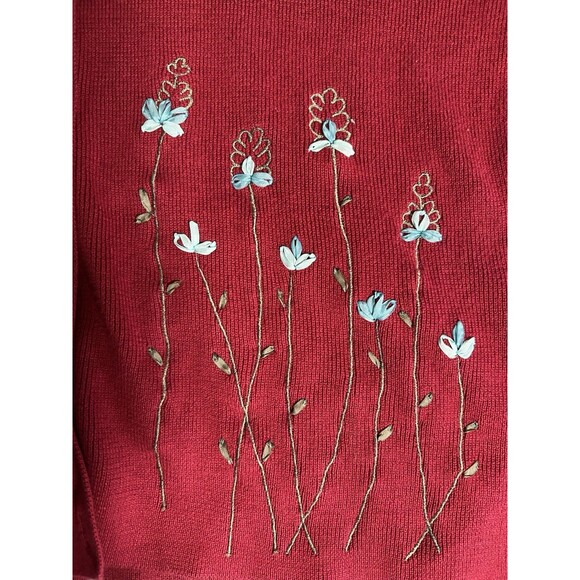 Telluride Clothing Co Red Mock Neck Fairy Cardigan Hipster Y2K  Cottagecore - Picture 10 of 10